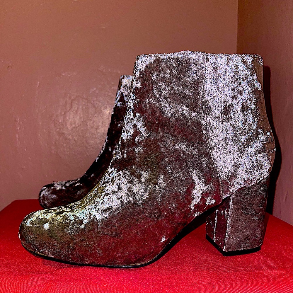 Grey Suede Diba Booties